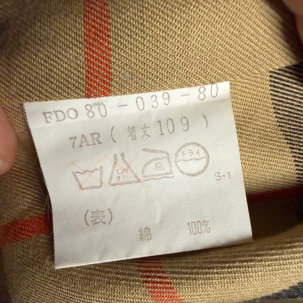 Burberrys England Long Trench Coat With Nova Check Pattern - Picture 4 of 7
